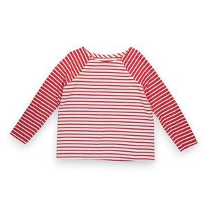 Vineyard Vines Striped 100% Cotton Elbow Patch‎ Shirt (Women's Large) Red/White